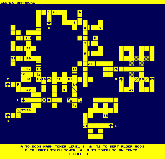 Map - Cleric Barracks