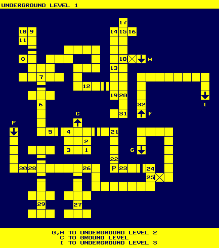 Map - Underground Level 1