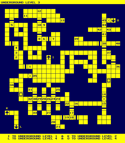 Map - Underground Level 3