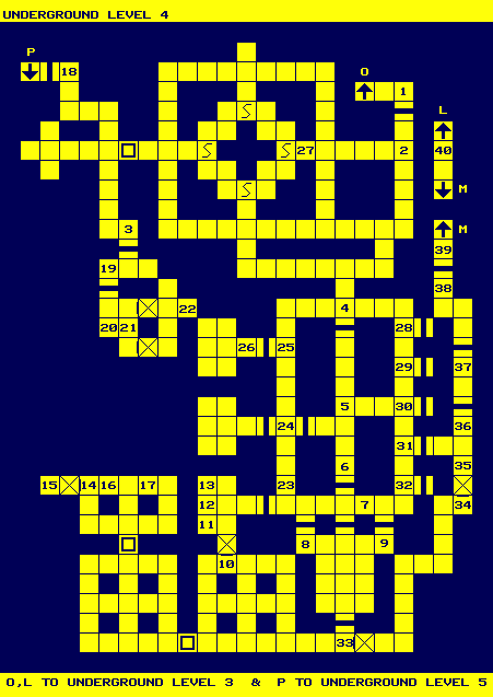 Map - Underground Level 4