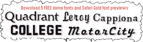 5 FREE Safari Fonts