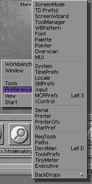 Prefs Menu