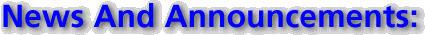 News And Announcements